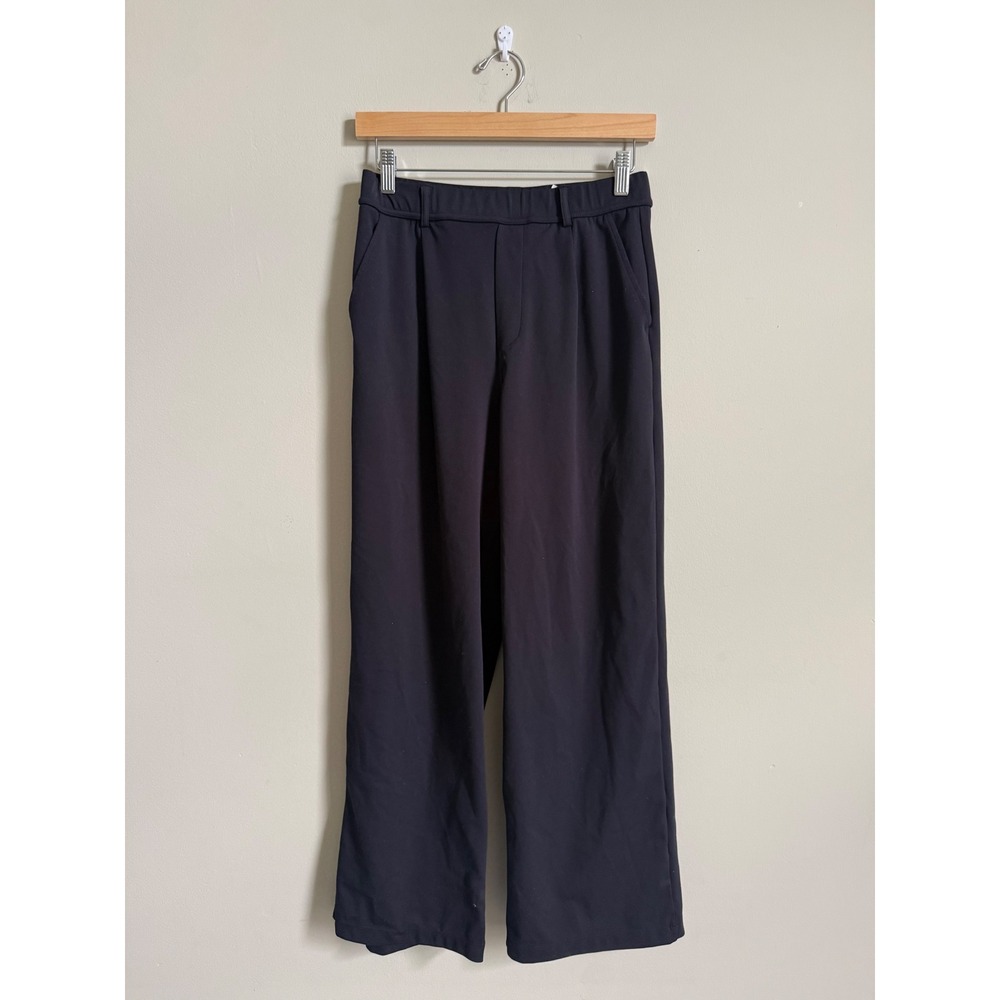 Halara Black High Waist Wide Leg Pants Womens Size M Regular Stretch Trouser